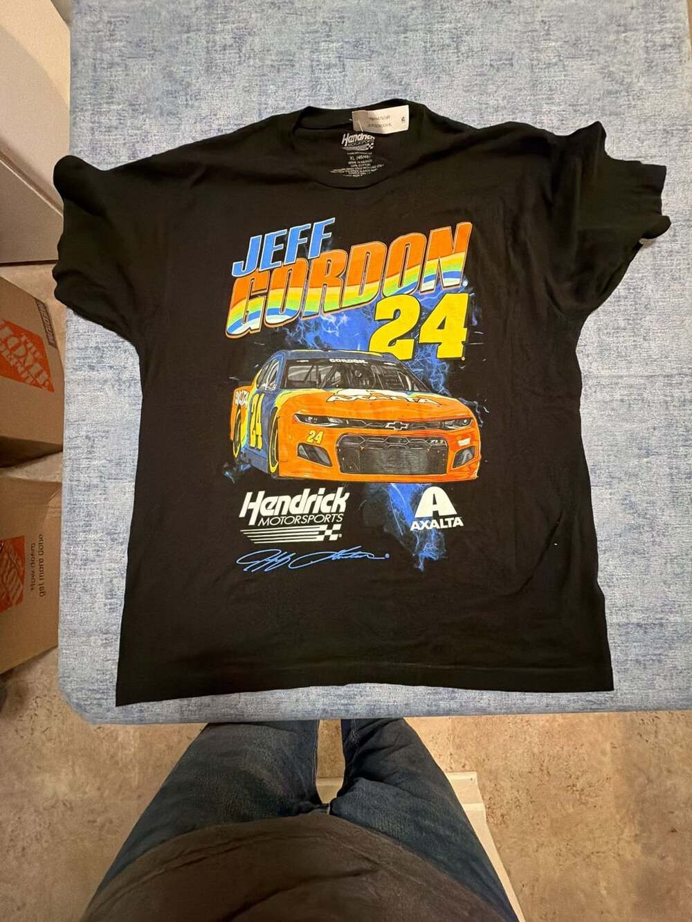 Hendrick Motorsports Jeff Gordon 24 Black Graphic T-Shirt XL